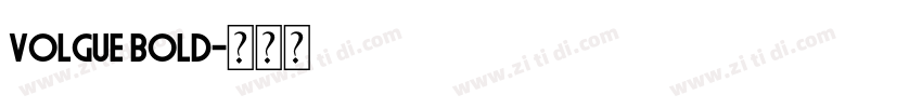 Volgue Bold字体转换